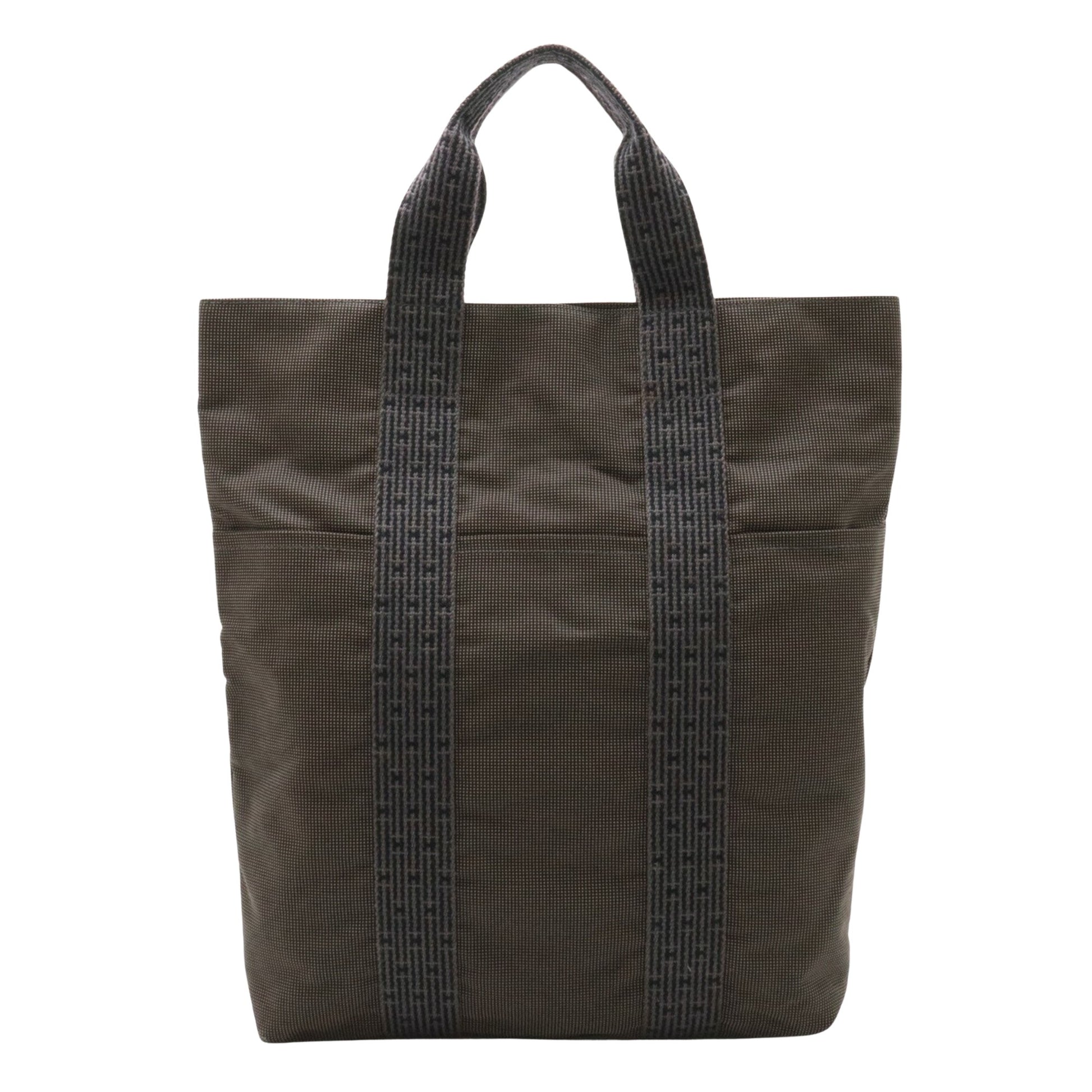 Hermès Herline, Grey, Canvas, tote