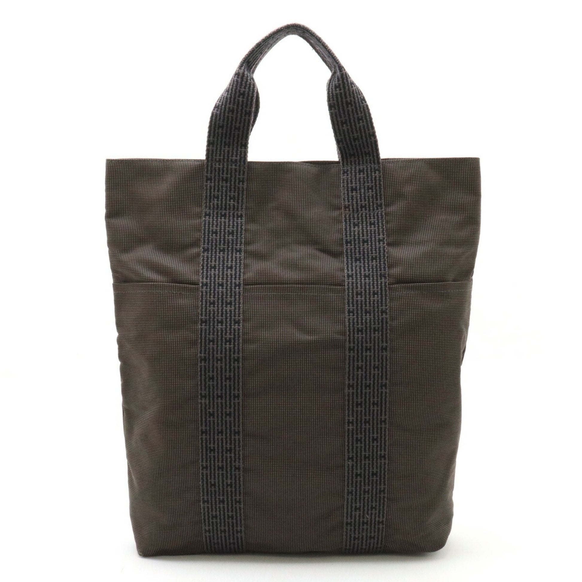 Hermès Herline, Grey, Canvas, tote