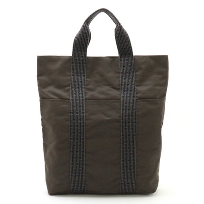 Hermès Herline, Grey, Canvas, tote