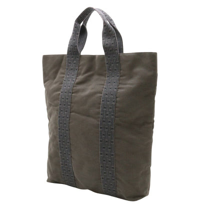 Hermès Herline, Grey, Canvas, tote