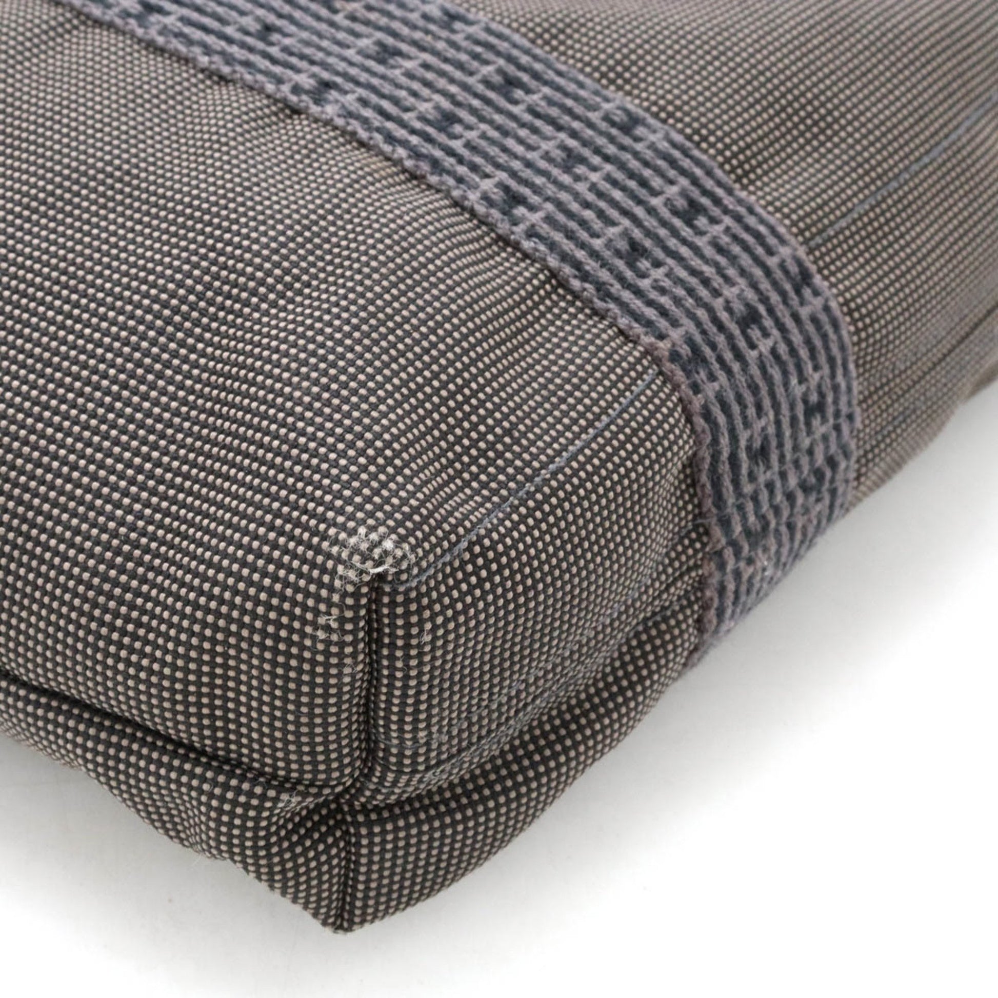 Hermès Herline, Grey, Canvas, tote