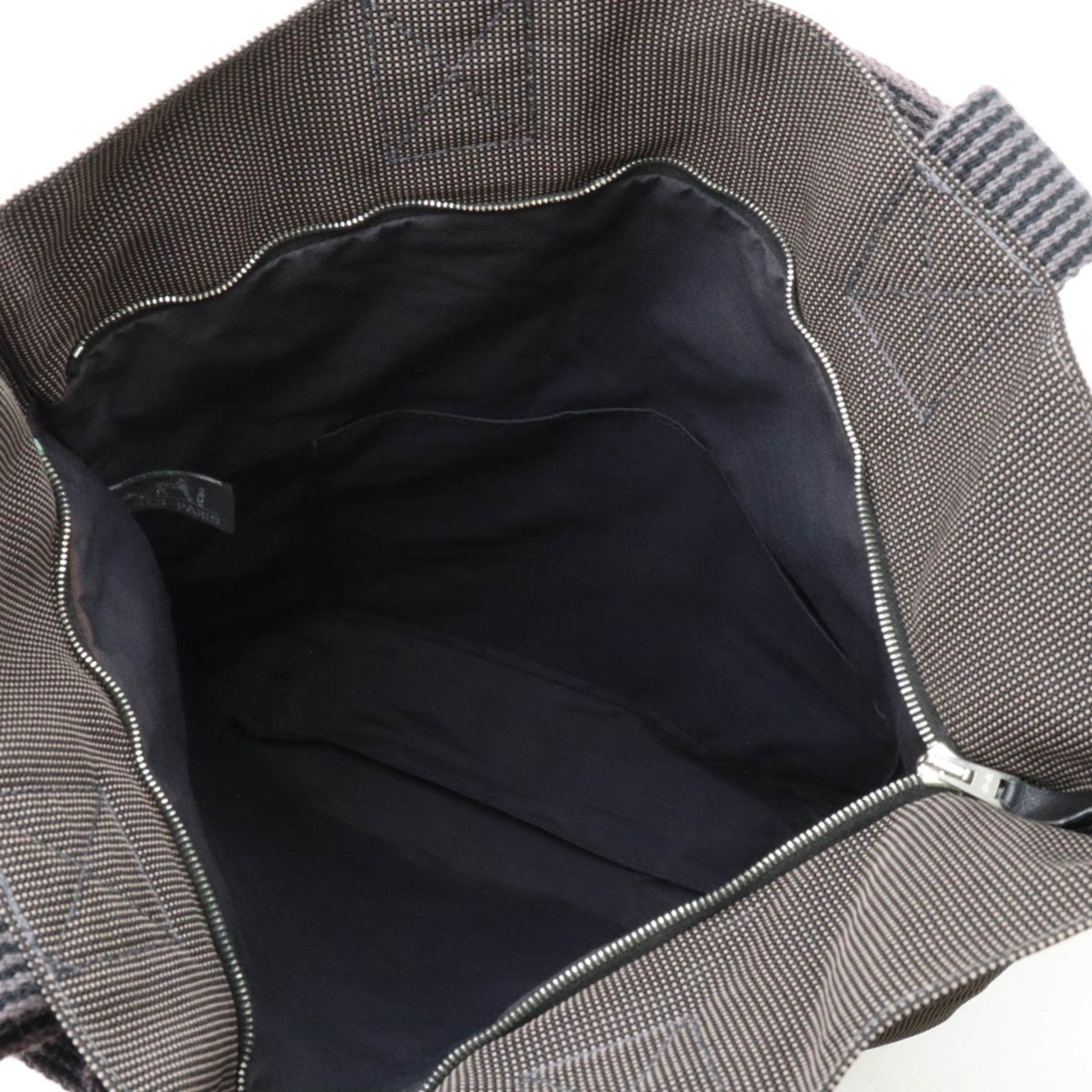Hermès Herline, Grey, Canvas, tote