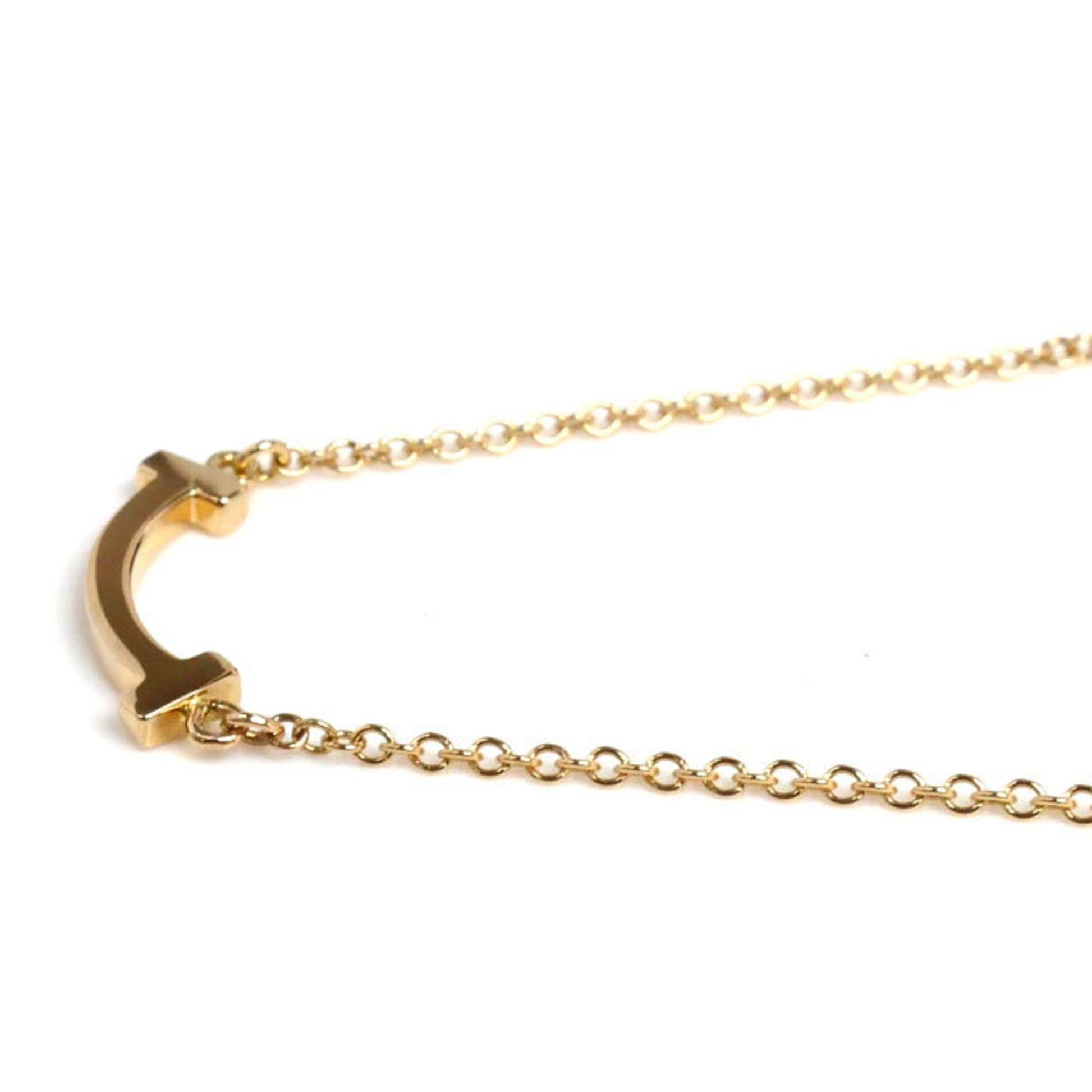 Tiffany & Co T Smile, Gold, Rose Gold, necklace