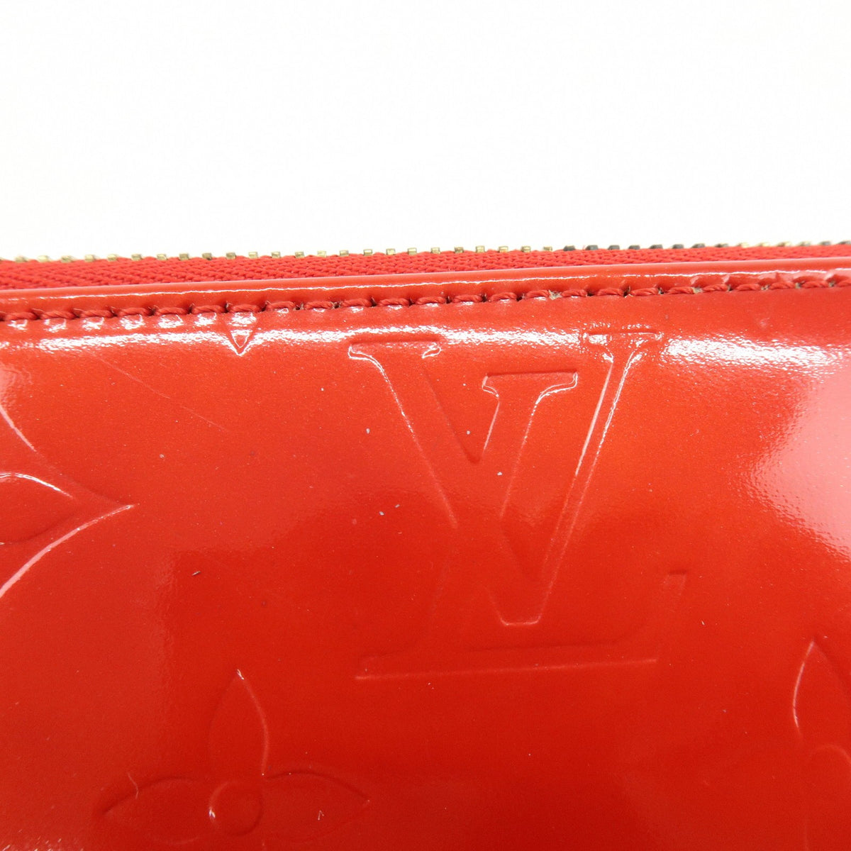Louis Vuitton Lexington Pochette Monogram Vernis, Red, Patent Leather, Clutch