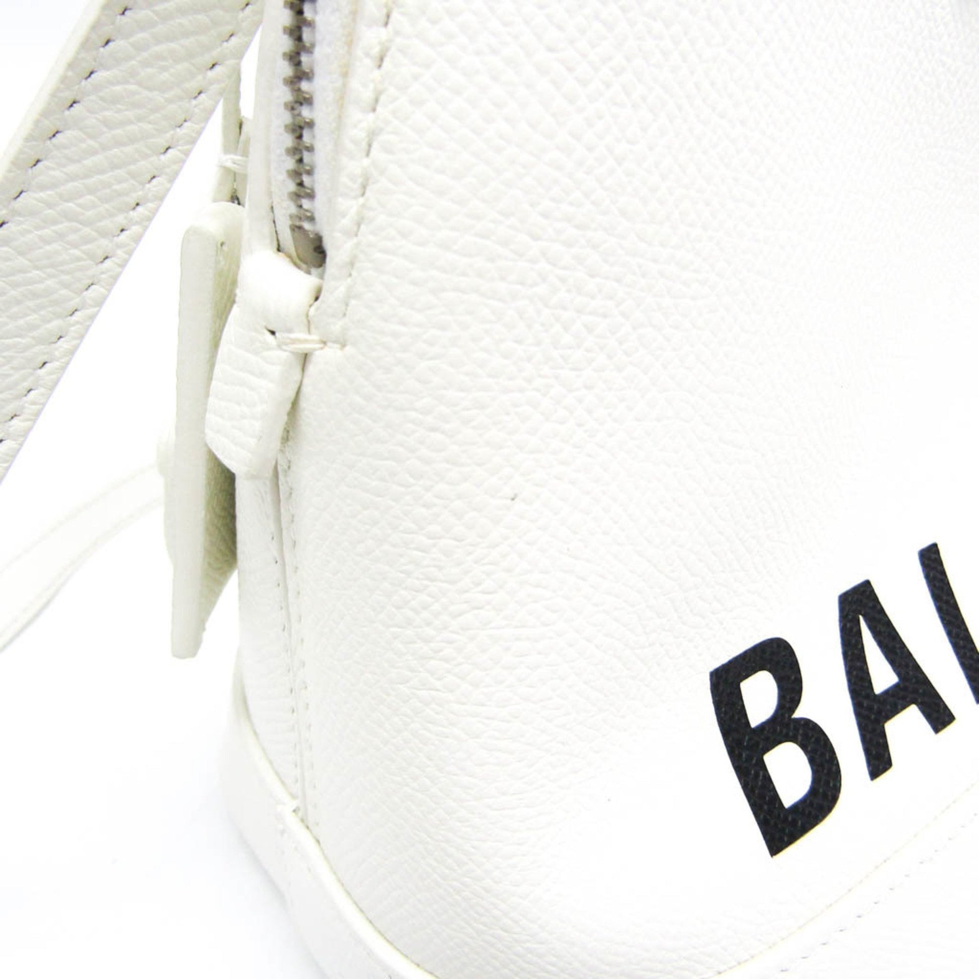 Balenciaga Ville Top Handle, White, Leather, handbag