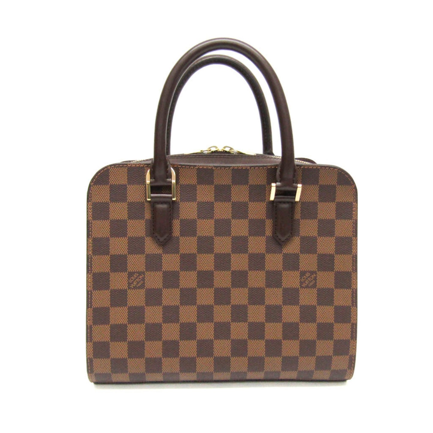 Louis Vuitton Triana, Brown, Canvas, handbag