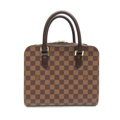 Louis Vuitton Triana, Brown, Canvas, handbag