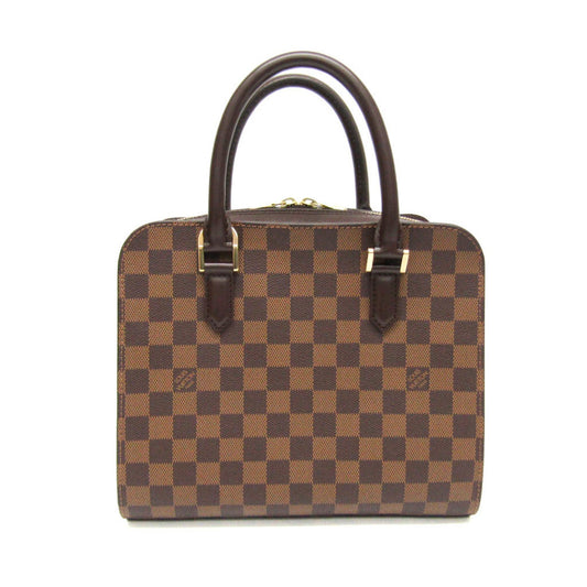 Louis Vuitton Triana, Brown, Canvas, handbag