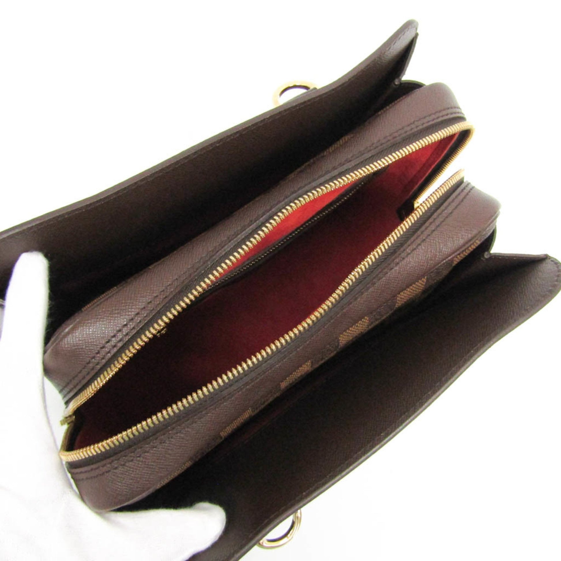 Louis Vuitton Triana, Brown, Canvas, handbag