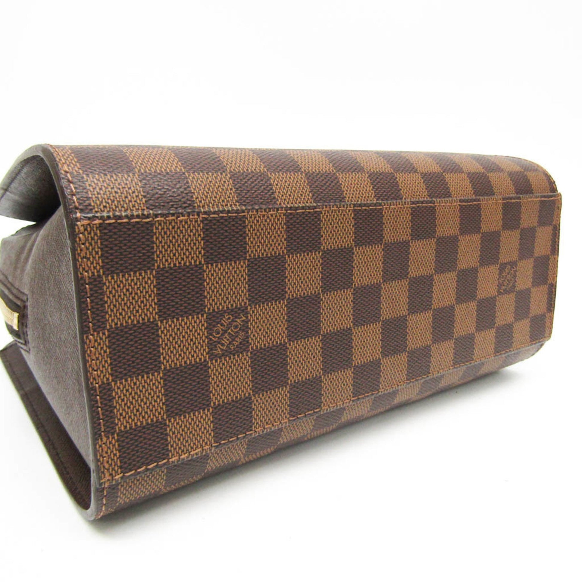 Louis Vuitton Triana, Brown, Canvas, handbag