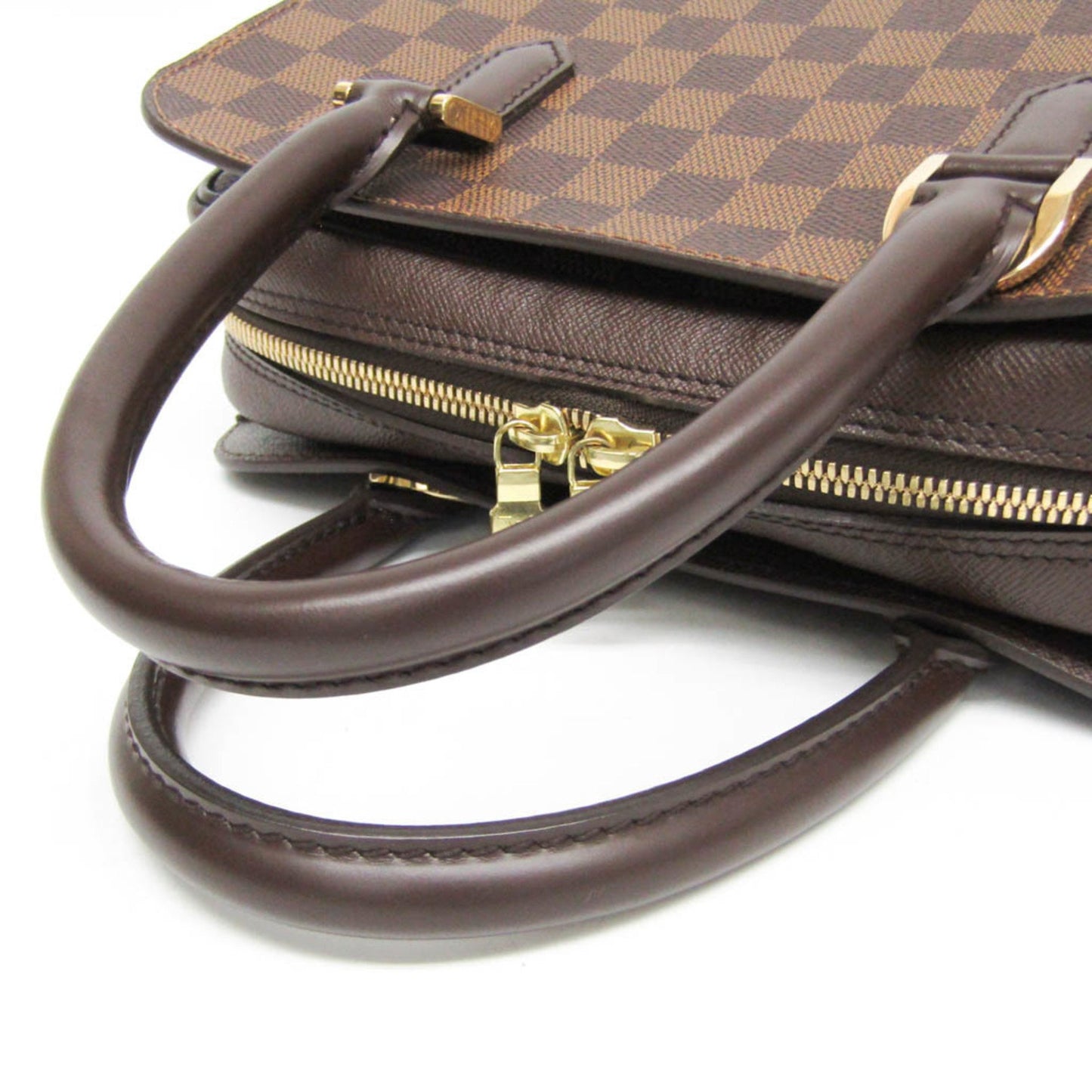 Louis Vuitton Triana, Brown, Canvas, handbag
