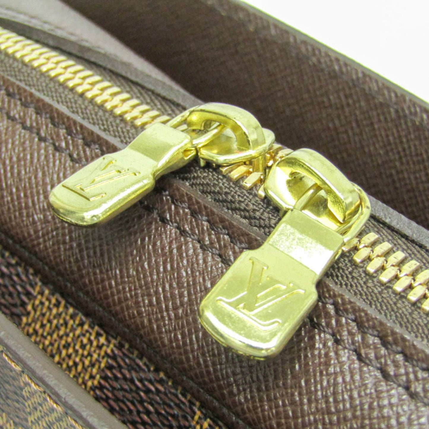 Louis Vuitton Triana, Brown, Canvas, handbag