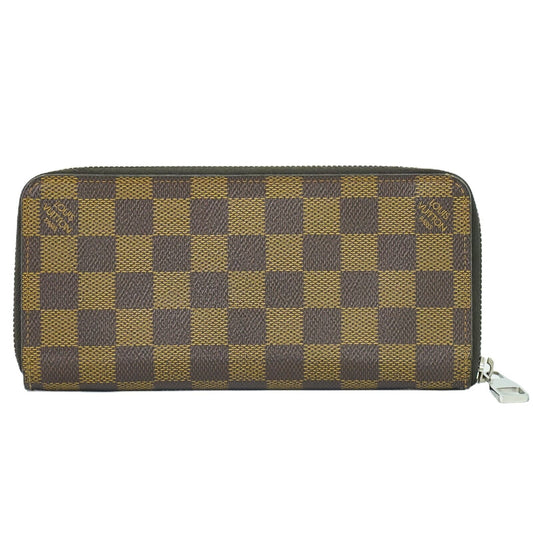 Louis Vuitton Zippy, Brown, Canvas, wallet