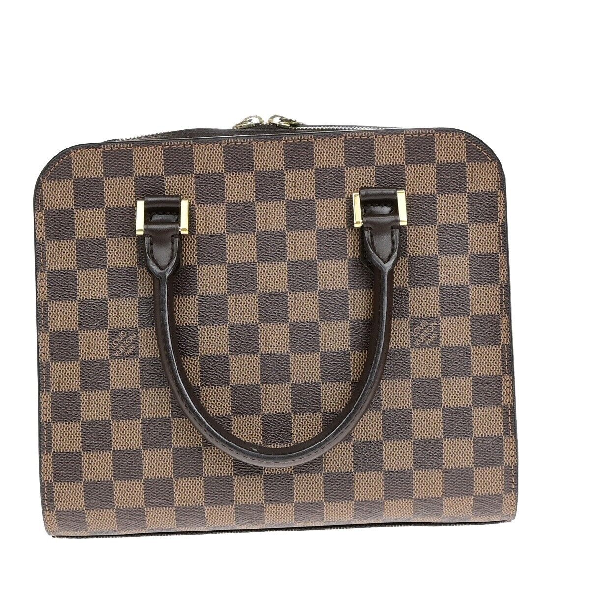 Louis Vuitton Triana, Brown, Canvas, handbag