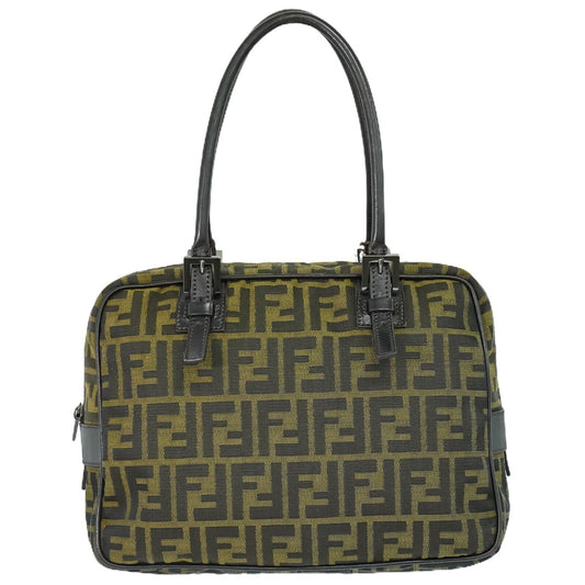 Fendi Zucca, Brown, Canvas, tote