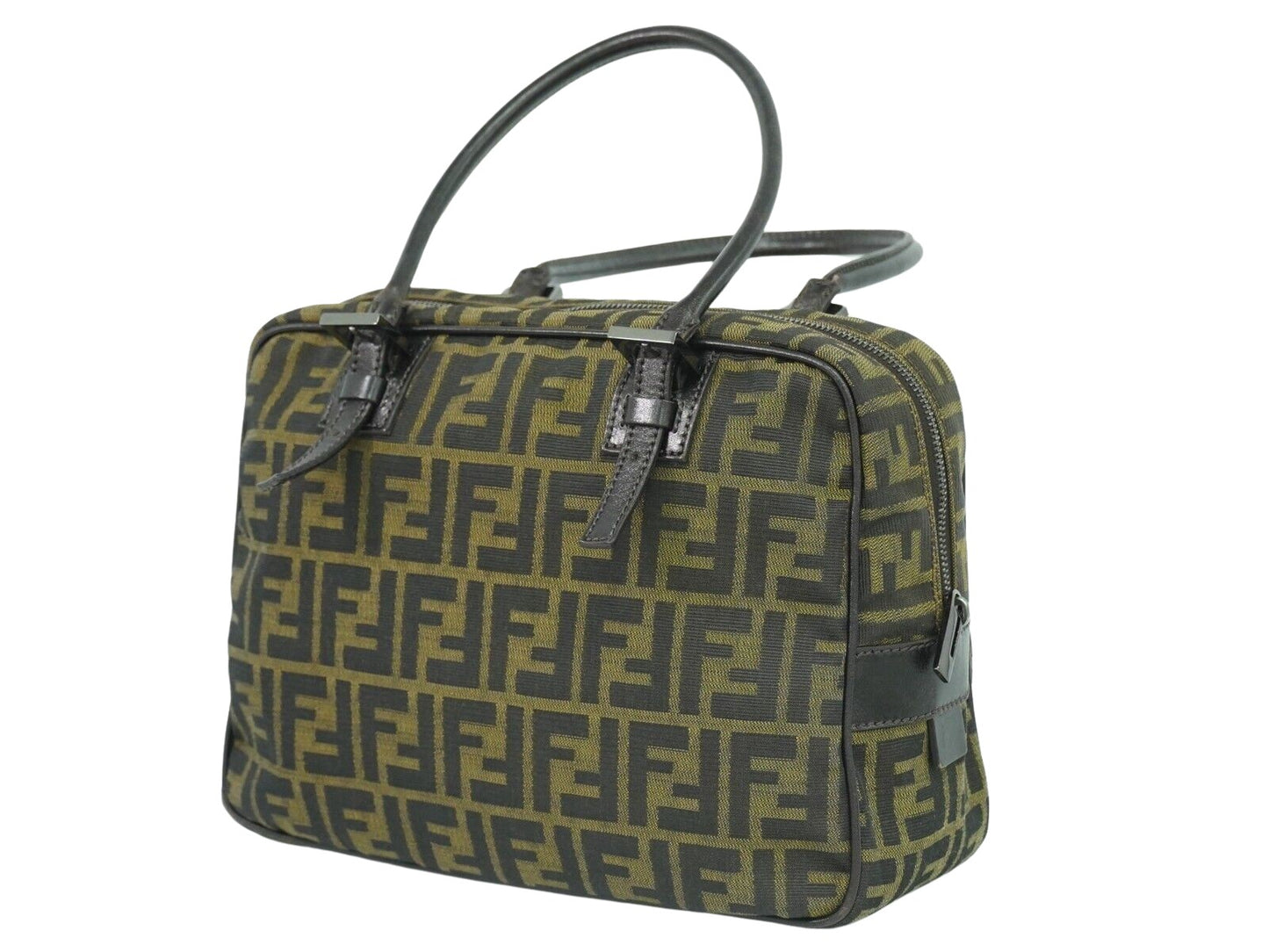 Fendi Zucca, Brown, Canvas, tote