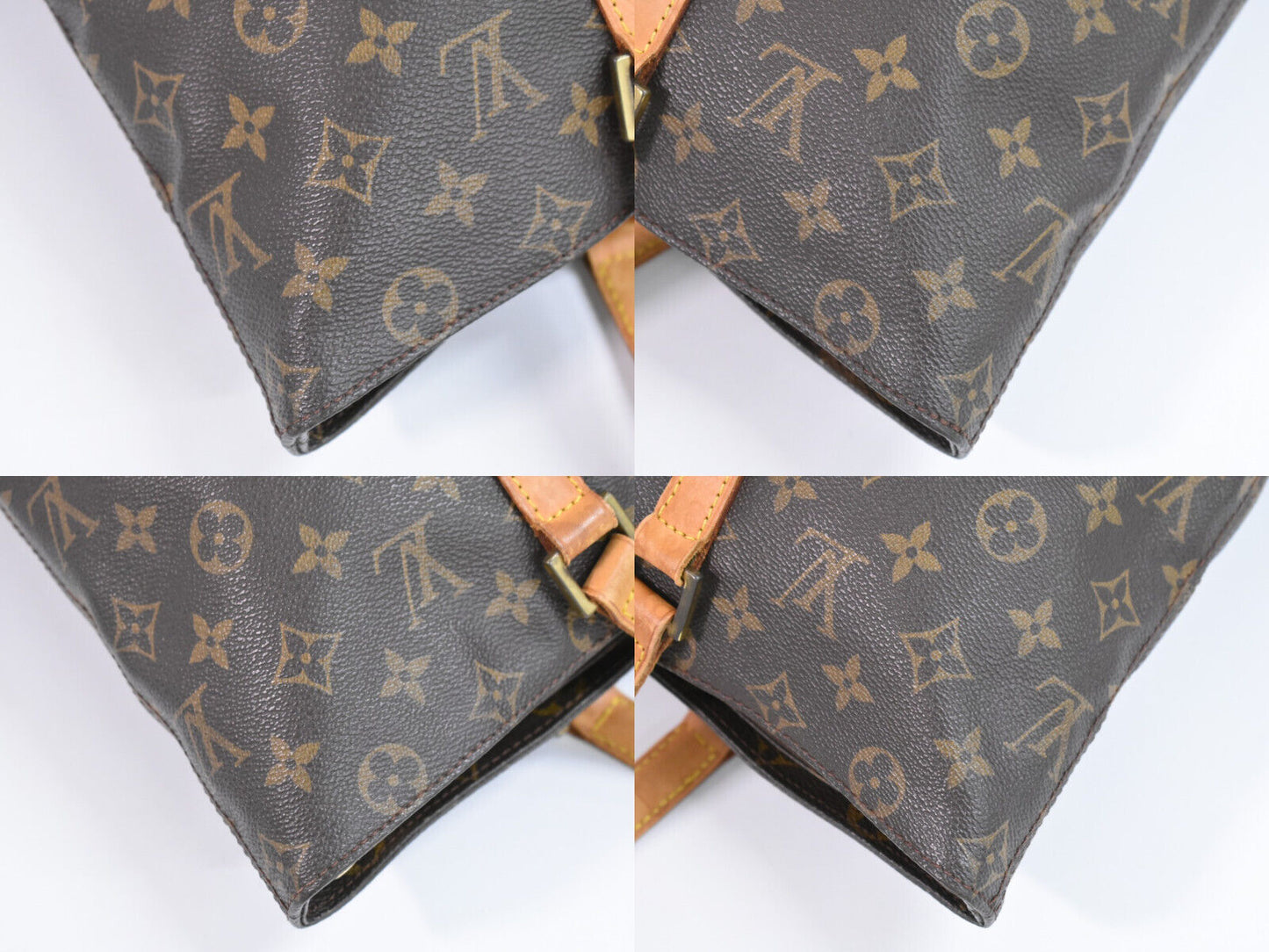 Louis Vuitton Mezzo, Brown, Canvas, tote