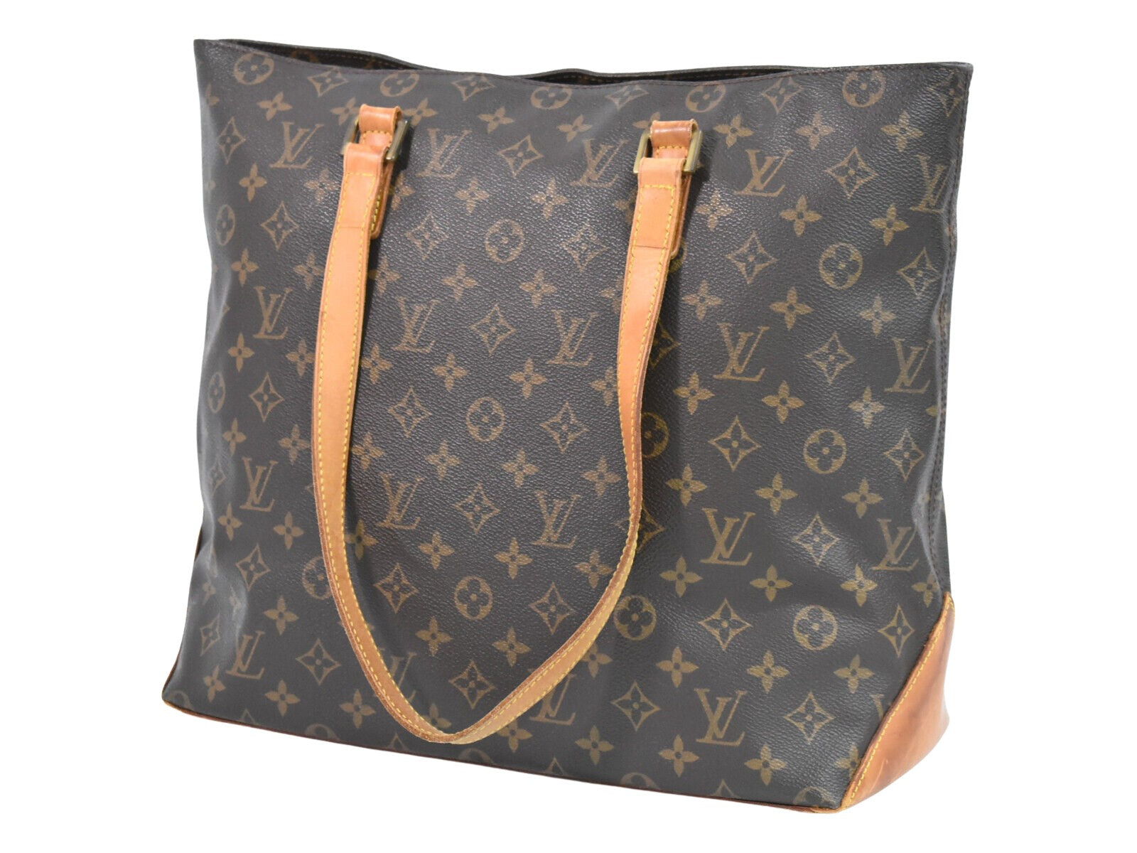 Louis Vuitton Mezzo, Brown, Canvas, tote