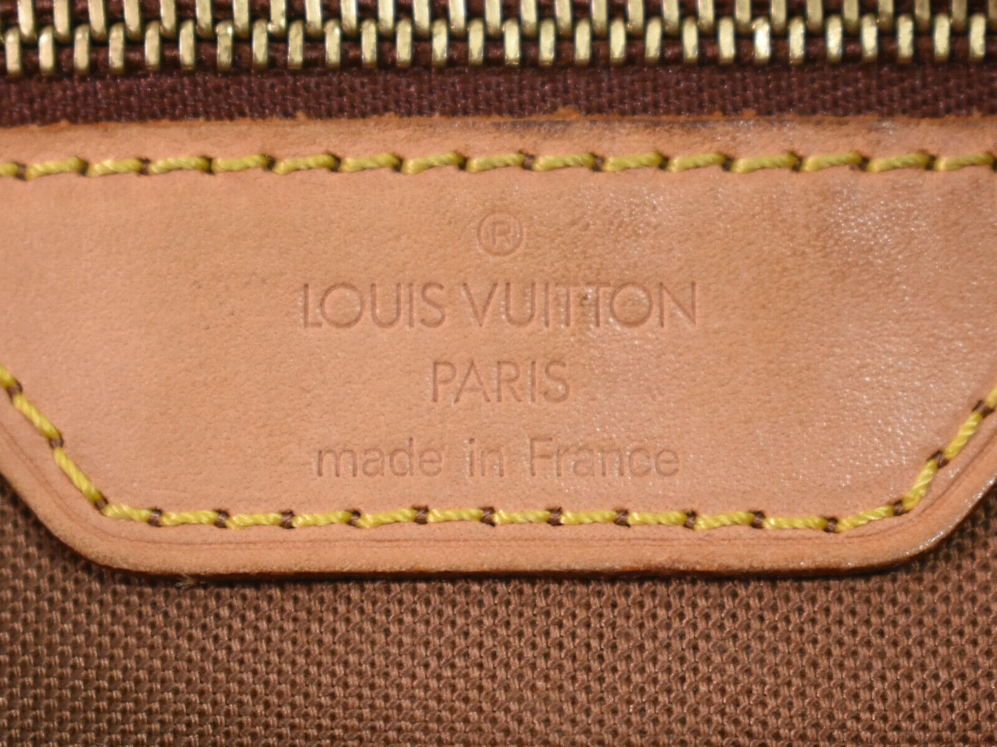 Louis Vuitton Mezzo, Brown, Canvas, tote