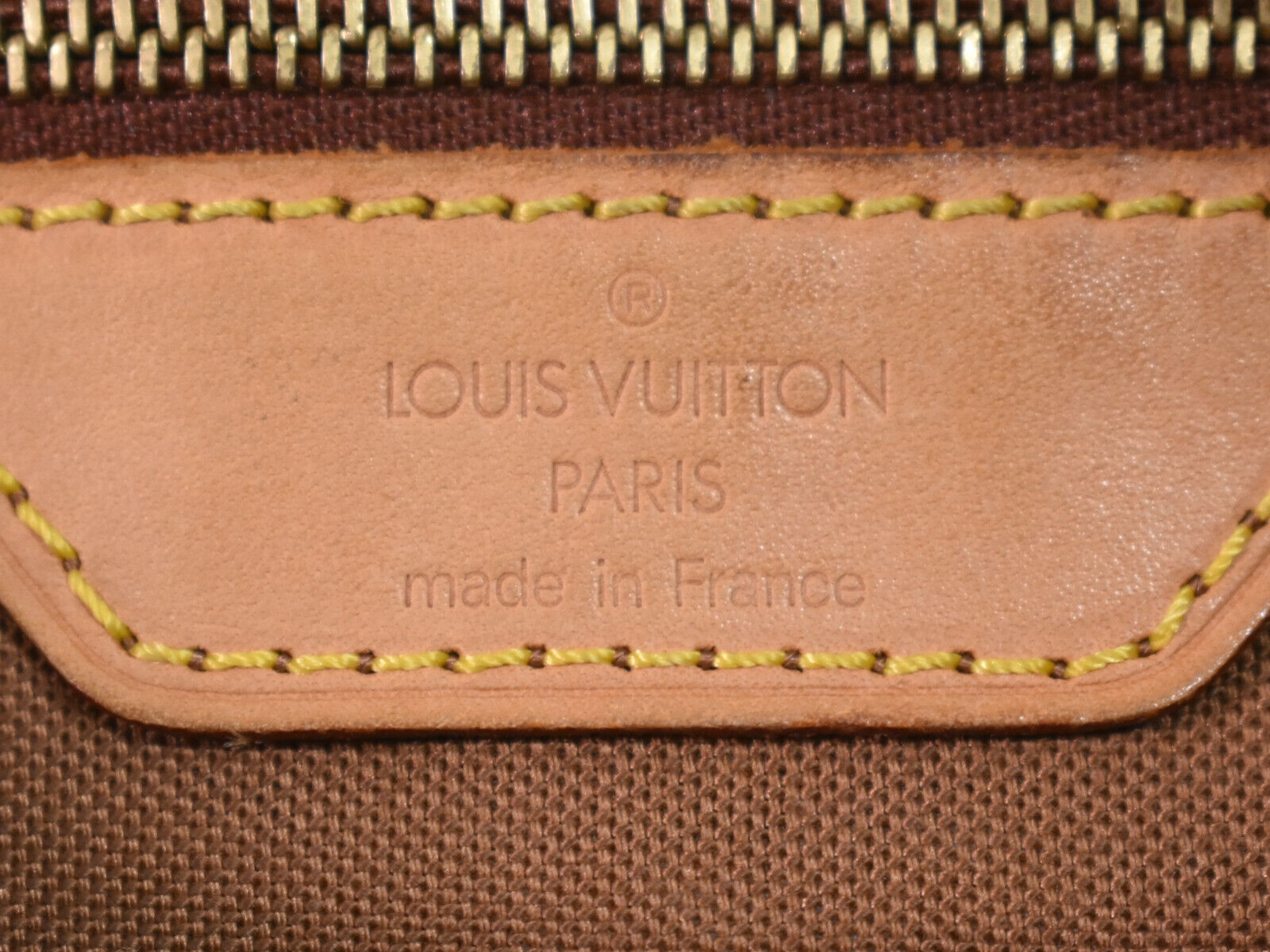 Louis Vuitton Mezzo, Brown, Canvas, tote