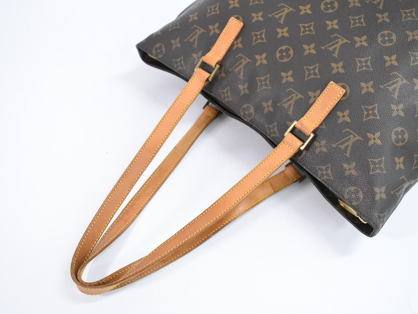 Louis Vuitton Mezzo, Brown, Canvas, tote