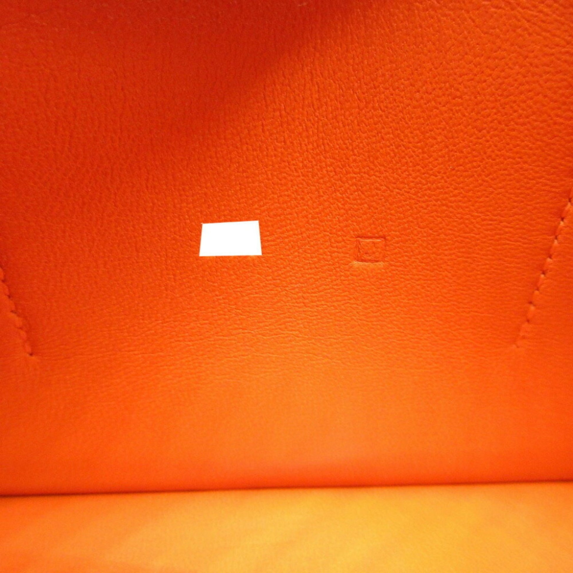 Hermès dOGON gm, Orange, Leather, wallet