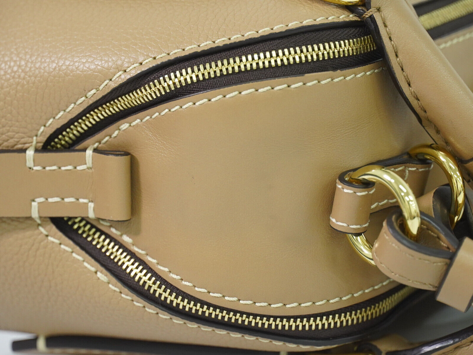 Chloé Daria, Beige, Leather, handbag