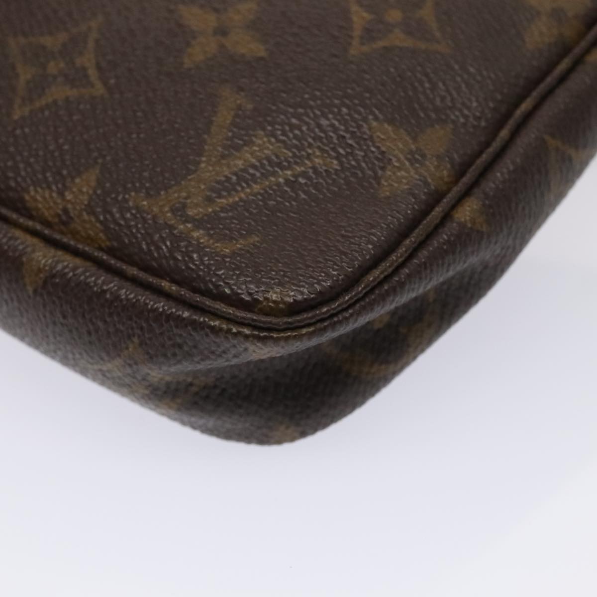 Louis Vuitton Pochette Accessoire, Brown, Canvas, clutch