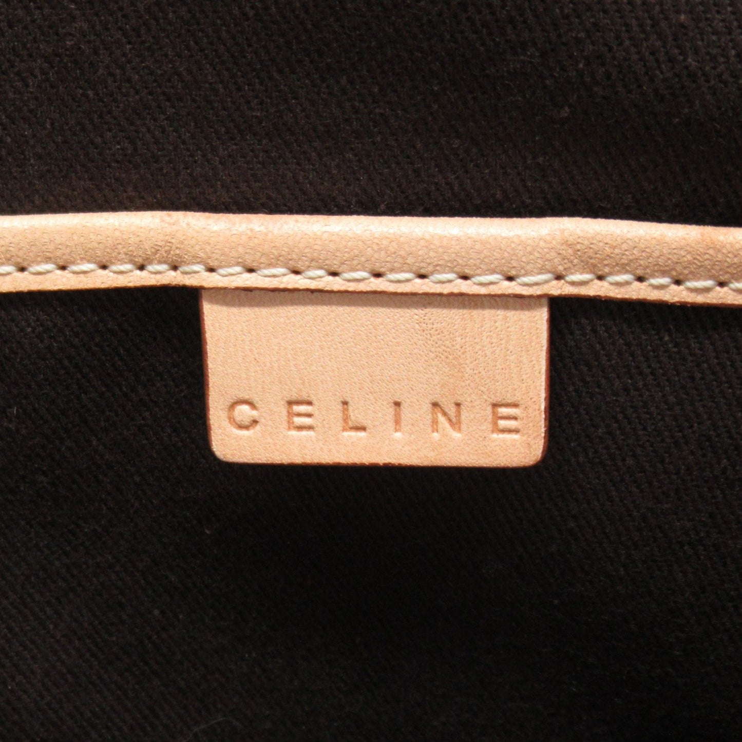 Céline Macadam, Brown, Canvas, shoulder