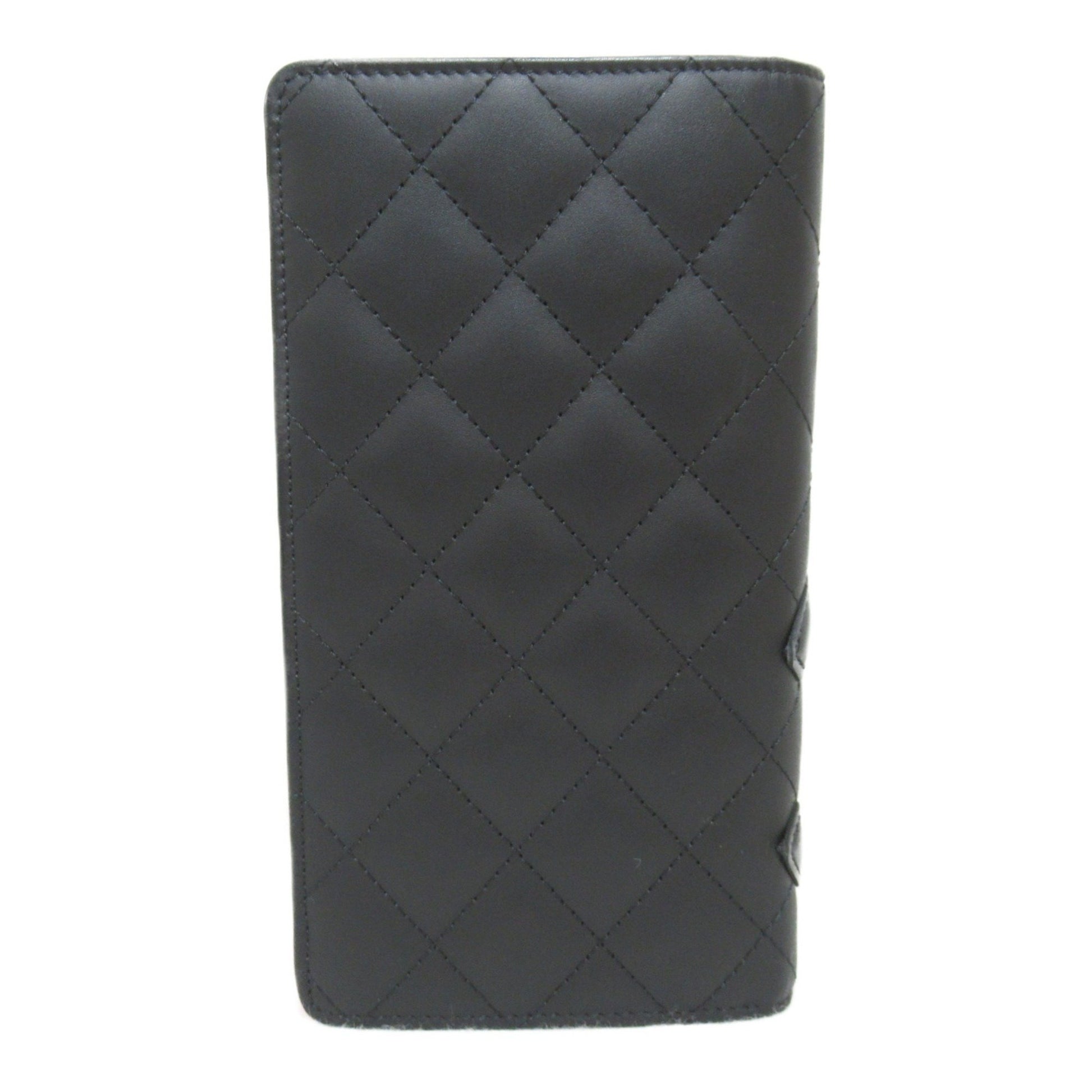 Chanel Cambon line, Black, Leather, wallet