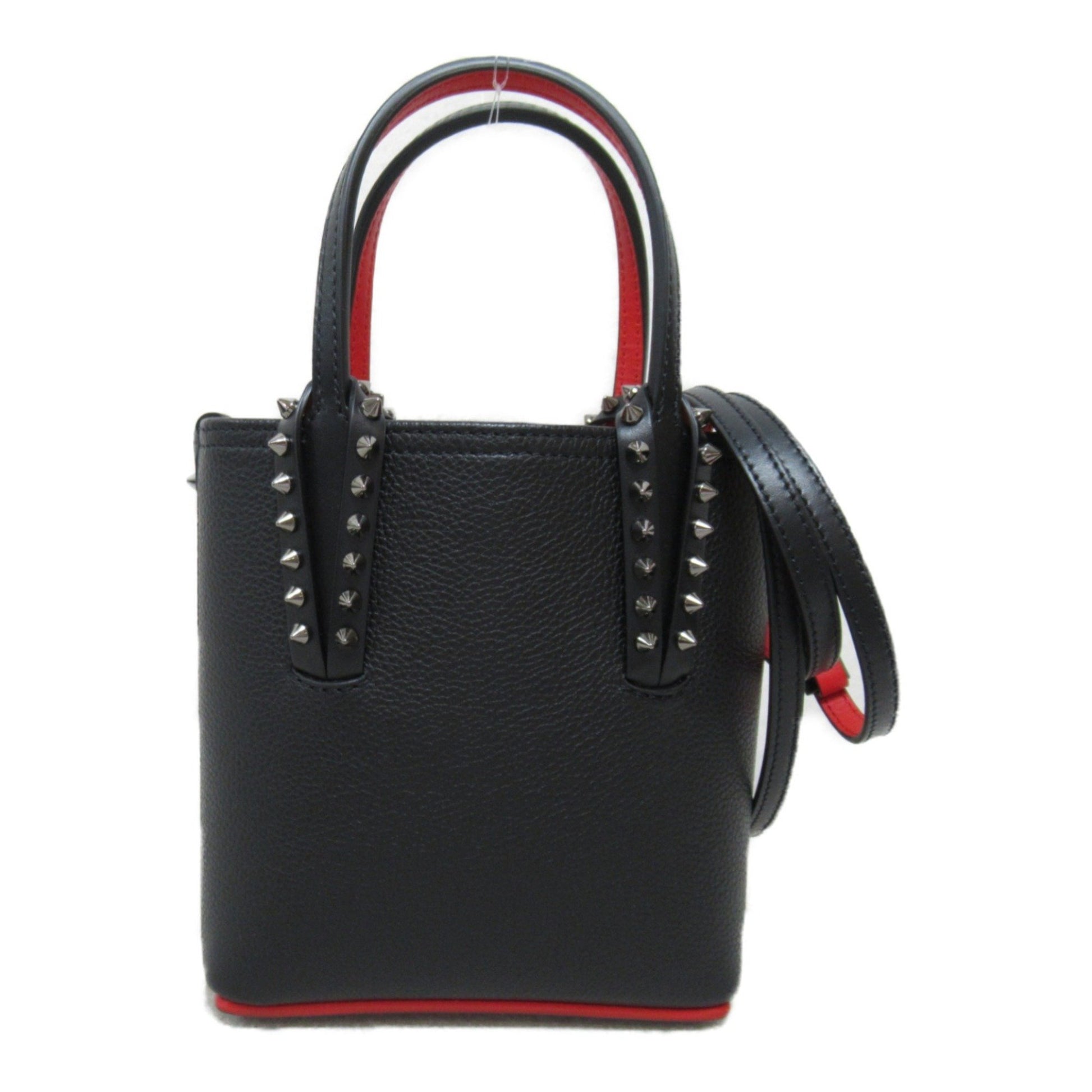 Christian Louboutin Cabata, Black, Leather, handbag