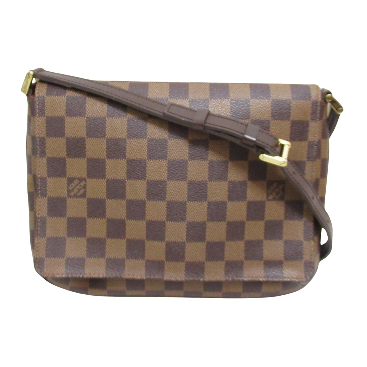 Louis Vuitton Musette Tango, Brown, Canvas, shoulder