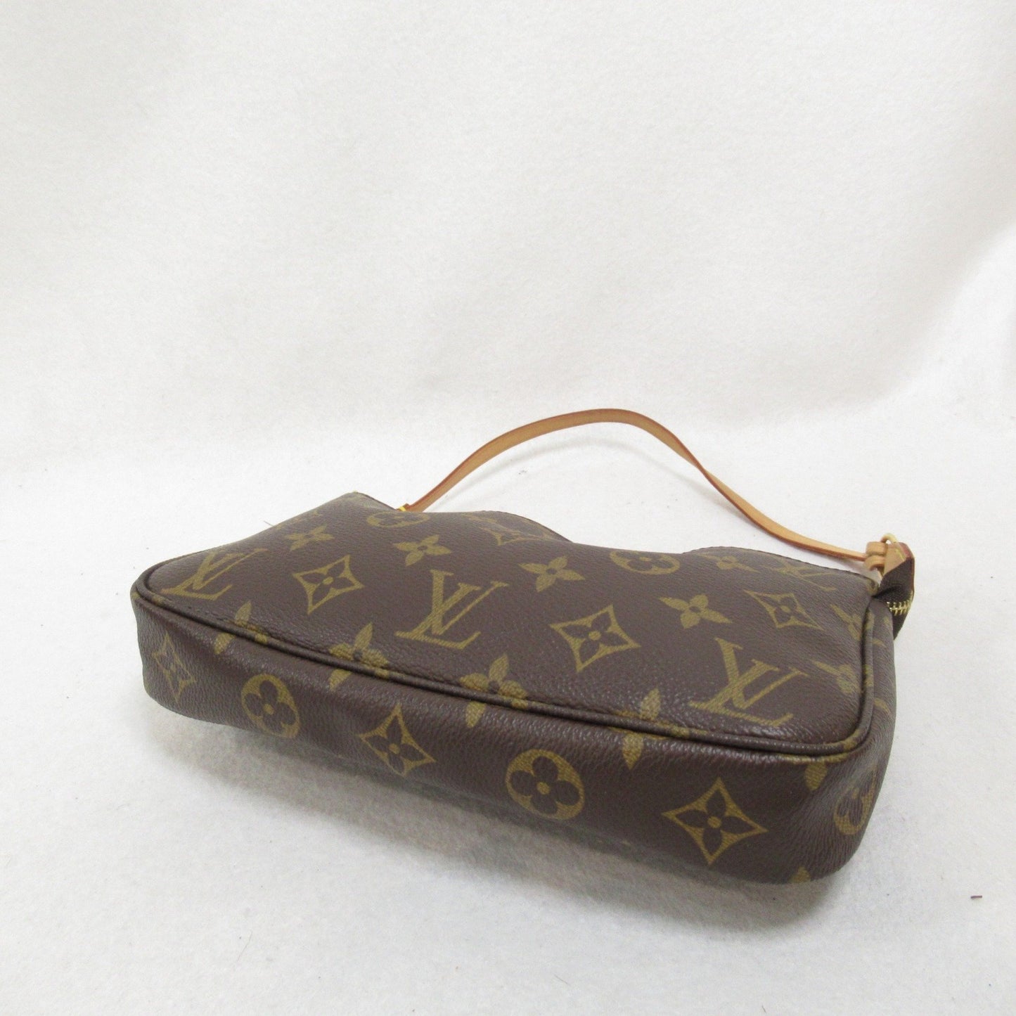 Louis Vuitton Pochette Accessoire, Brown, Canvas, clutch