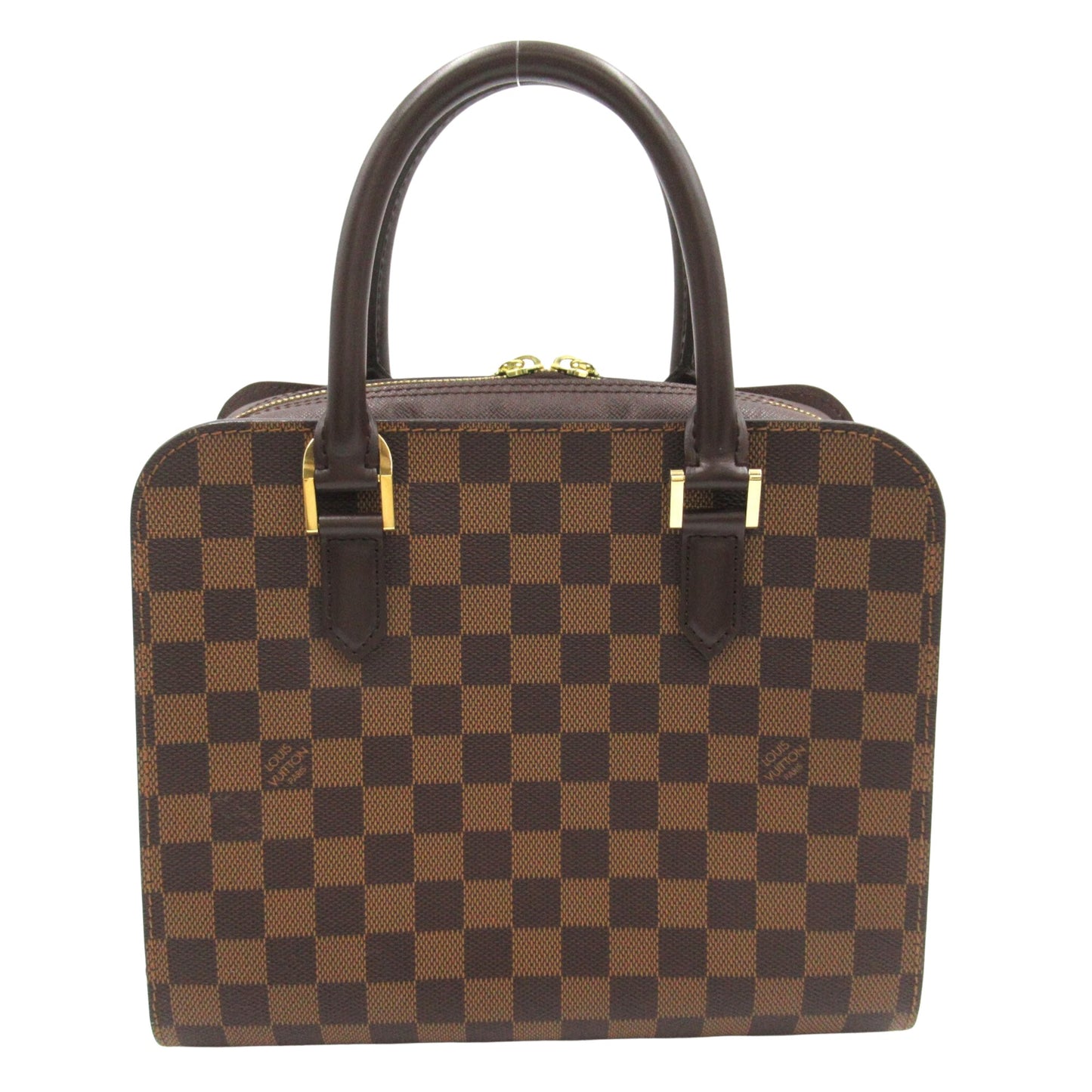 Louis Vuitton Triana, Brown, Canvas, handbag