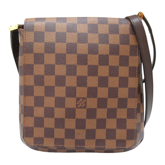 Louis Vuitton Musette Salsa, Brown, Canvas, shoulder