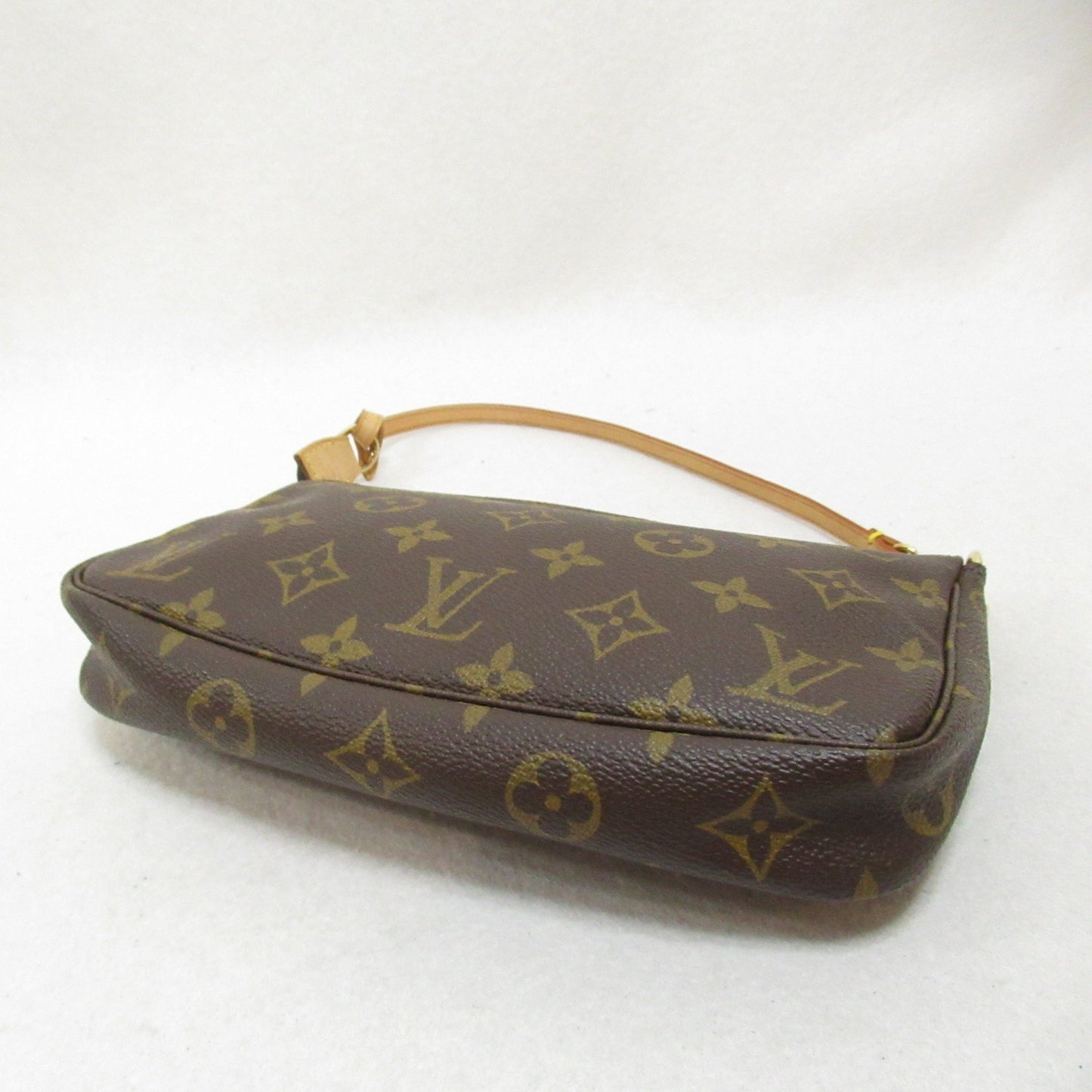 Louis Vuitton Pochette Accessoire, Brown, Canvas, clutch