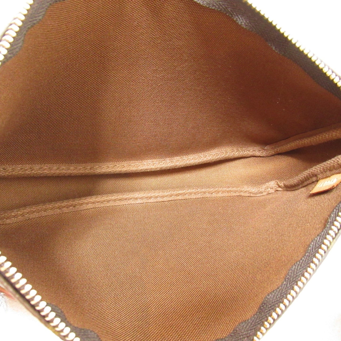 Louis Vuitton Pochette Accessoire, Brown, Canvas, clutch