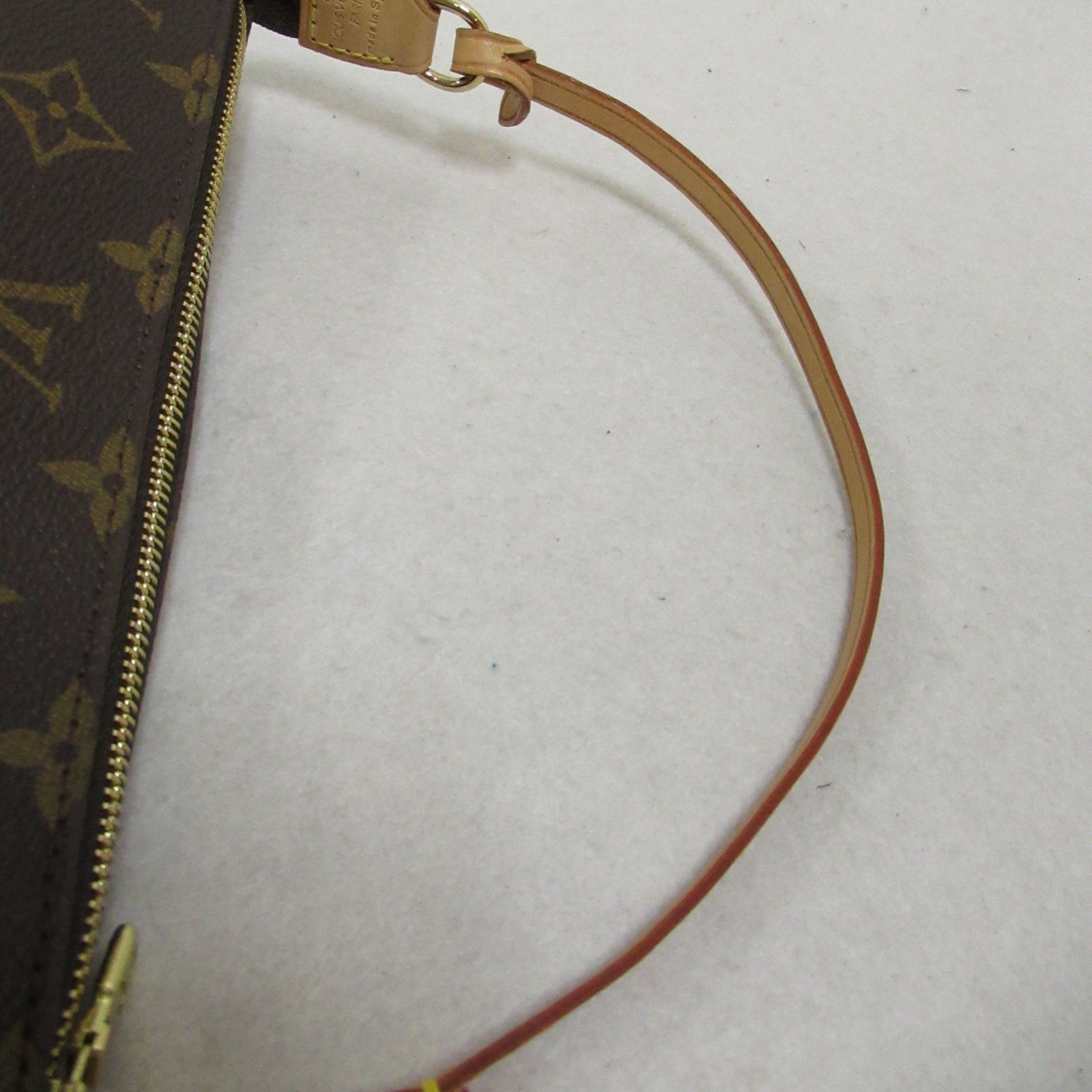 Louis Vuitton Pochette Accessoire, Brown, Canvas, clutch