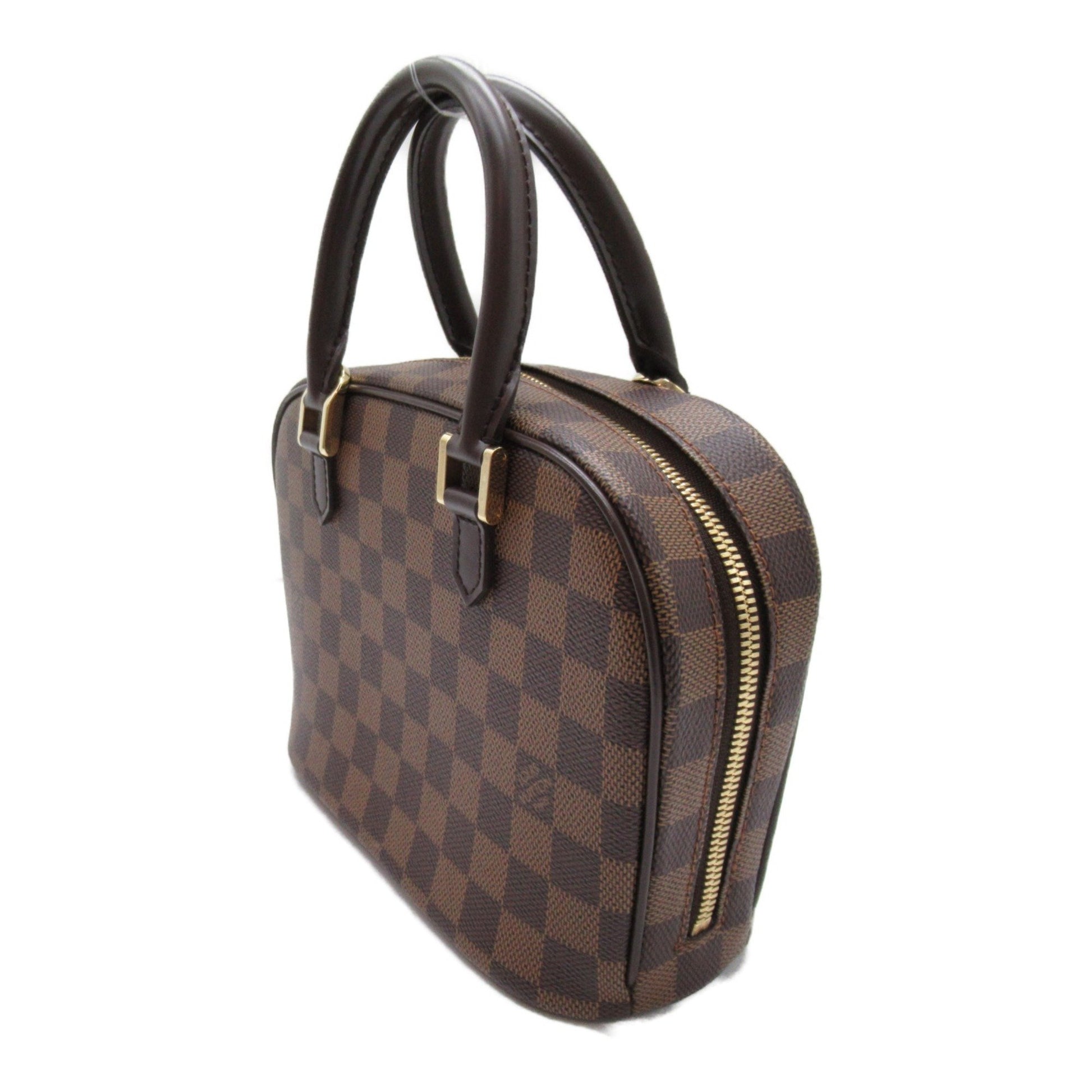 Louis Vuitton Saria Mini, Brown, Canvas, handbag