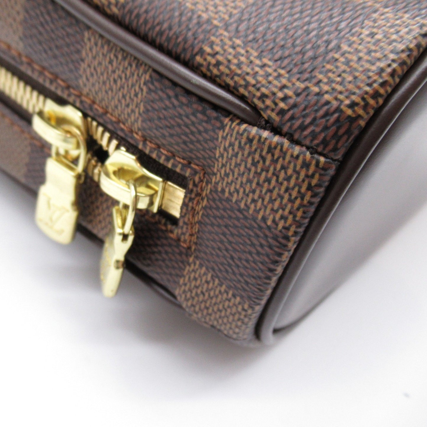 Louis Vuitton Saria Mini, Brown, Canvas, handbag