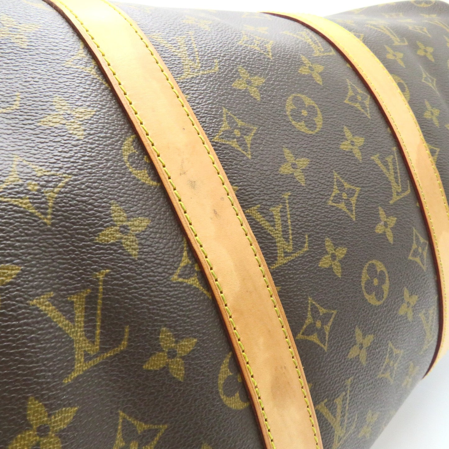 Louis Vuitton Keepall 50, Brown, Canvas, travel