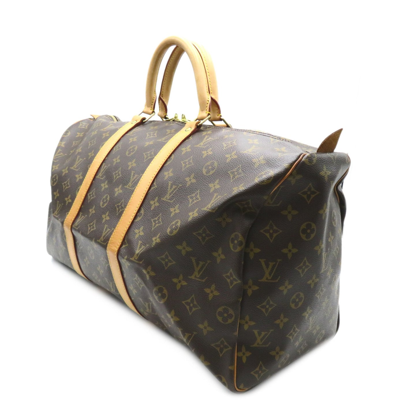 Louis Vuitton Keepall 50, Brown, Canvas, travel