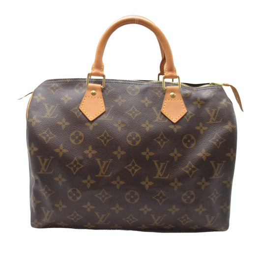 Louis Vuitton Speedy 30, Brown, Canvas, handbag