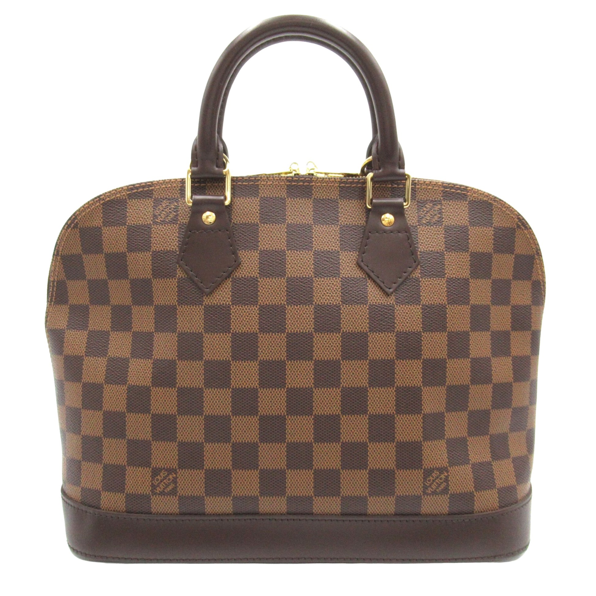 Louis Vuitton Alma, Brown, Canvas, handbag