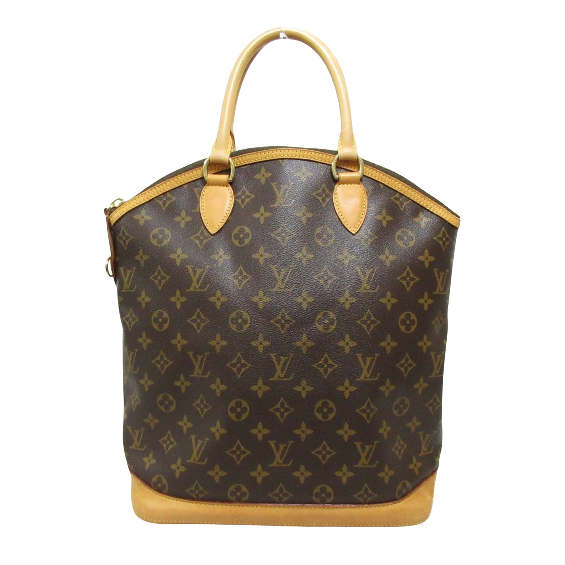 Louis Vuitton Lockit, Brown, Canvas, handbag