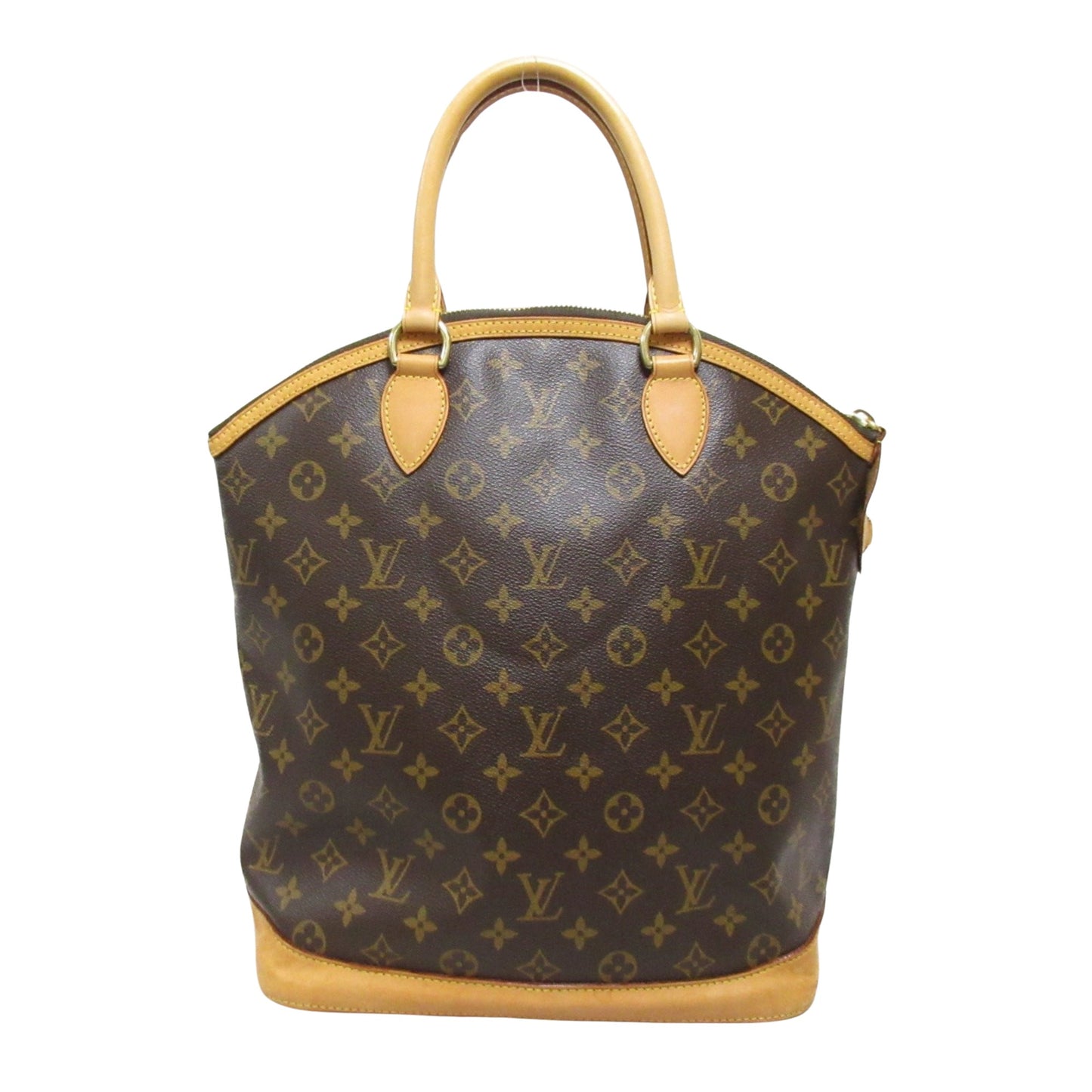 Louis Vuitton Lockit, Brown, Canvas, handbag