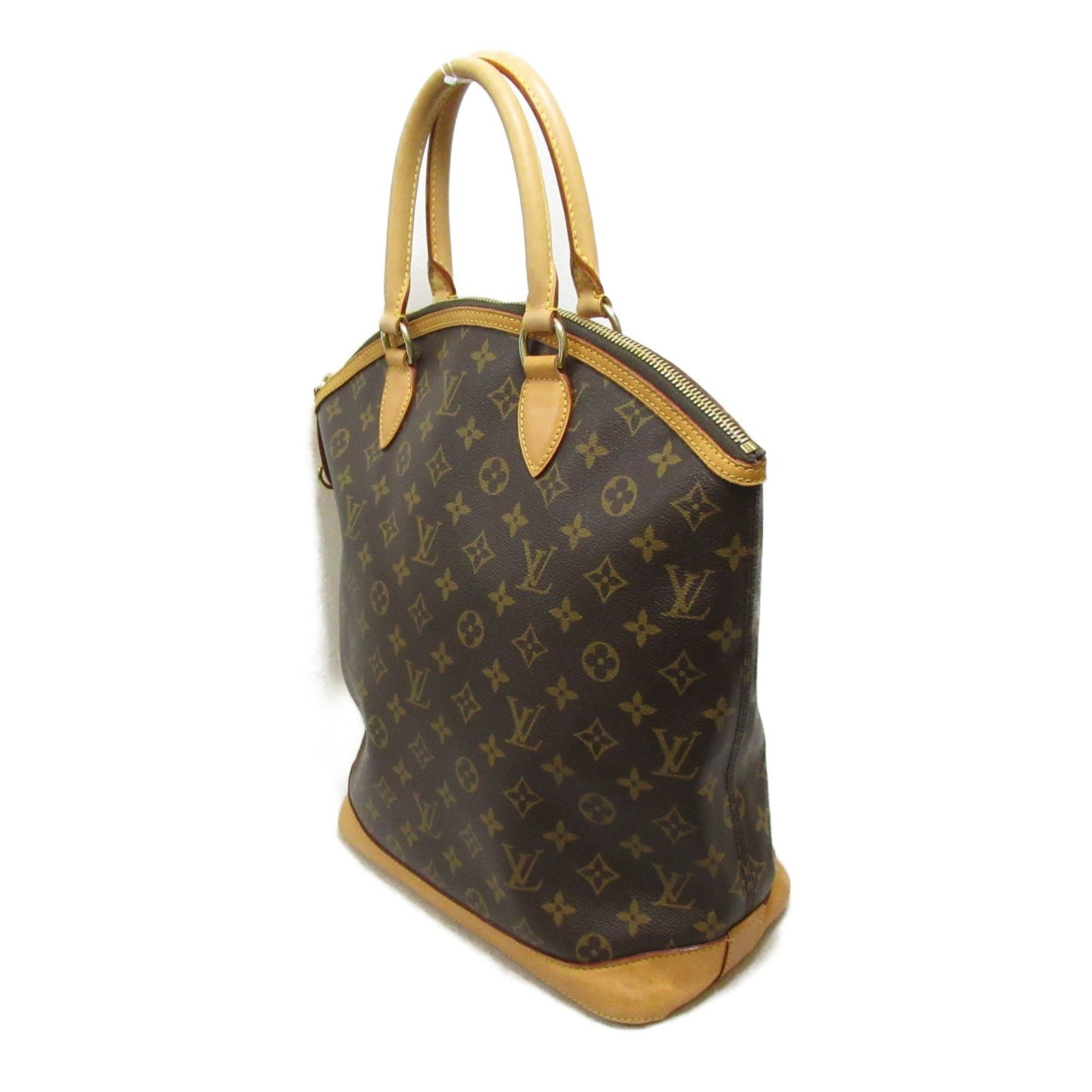 Louis Vuitton Lockit, Brown, Canvas, handbag