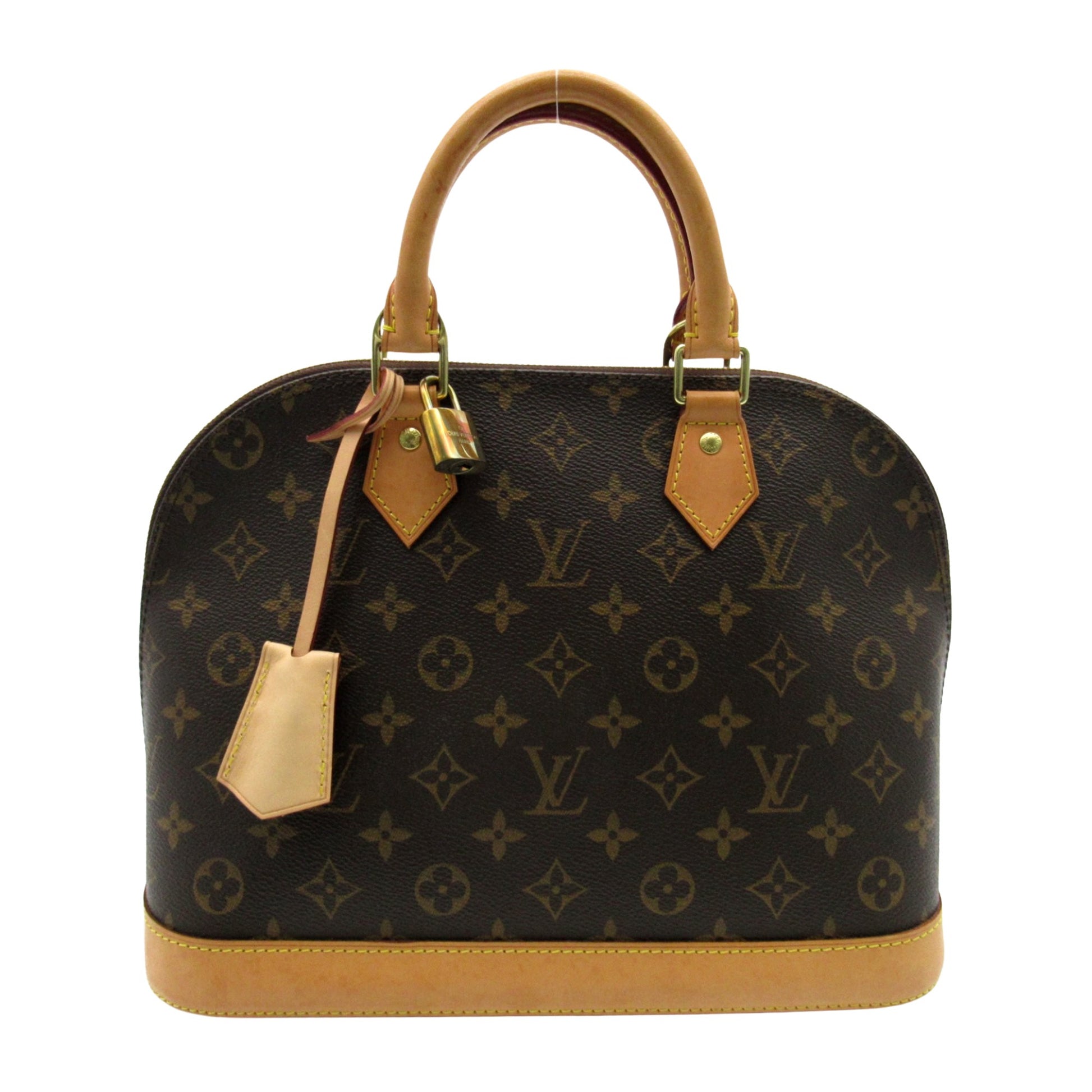 Louis Vuitton Alma, Brown, Canvas, handbag