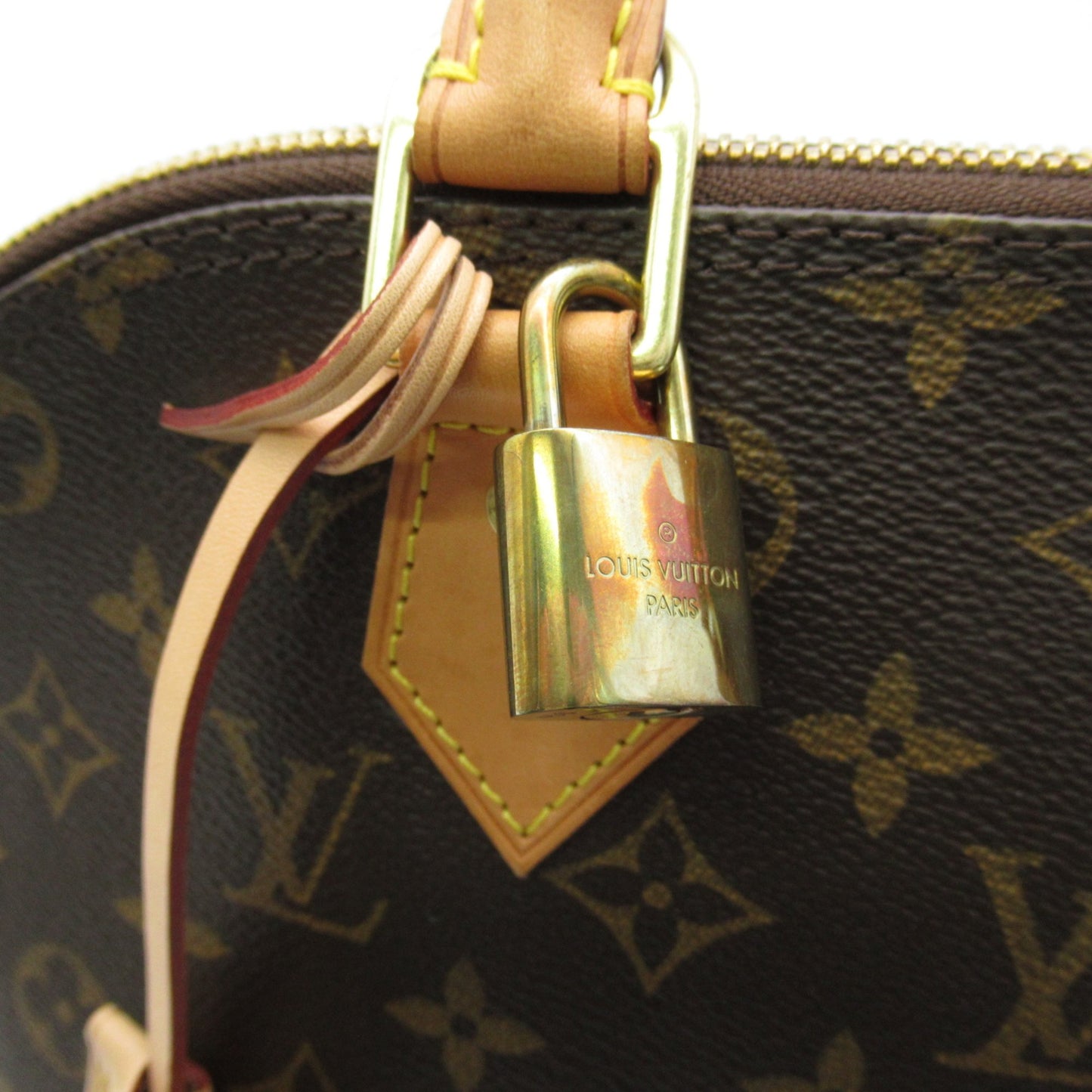 Louis Vuitton Alma, Brown, Canvas, handbag