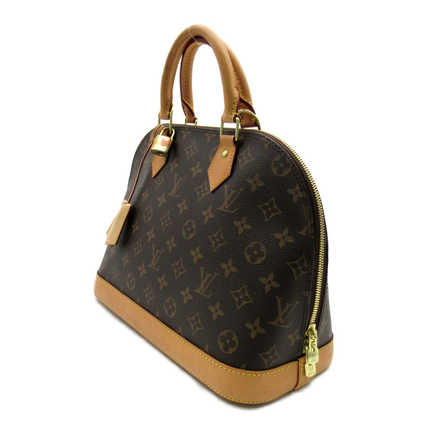 Louis Vuitton Alma, Brown, Canvas, handbag